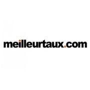 Cette image représente le logo de Meilleurstaux.com, un client de notre entreprise.