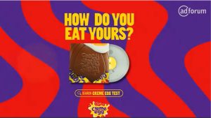 Cette image illustre la campagne MONDELEZ pour la marque Cadbury dont il est question dans l'article.