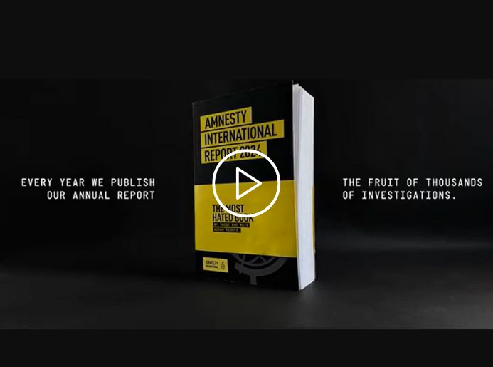 Cette image contient un lien de redirection vers la vidéo de la campagne mentionnée dans l'article de blog d'Amnesty International France intitulée "The Common Enemy" réalisée par l'agence DDB Paris