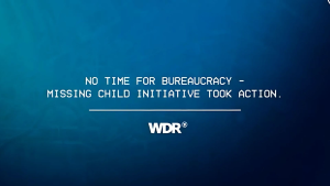 Ces captures d'écran illustrent le sujet du benchmark en représentant la campagne réalisée pour INITIATIVE VERMISSTE KINDER et FREE2MOVE par l'agence MEDIAPLUS MUNICH. Un benchmark international proposé par ADFORUM pour PITCHVILLE