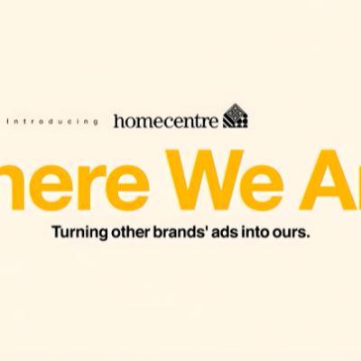 Cette image est l'une des captures des campagnes inspirantes mentionnées dans cet article : celle de la campagne HOMECENTRE