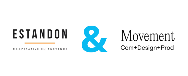Cette image illustre le sujet de l'article : la collaboration naissante de la marque ESTANDON (rosés de Provences) avec l'agence MOVEMENT, suite à une compétition organisé par PITCHVILLE