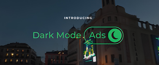 Cette image est une capture de la campagne Plenitude - Dark Mode Ads dont je fais référence dans cet article de benchmark. C'est l'une des campagne mise en avant dans ce benchmark internaitonal